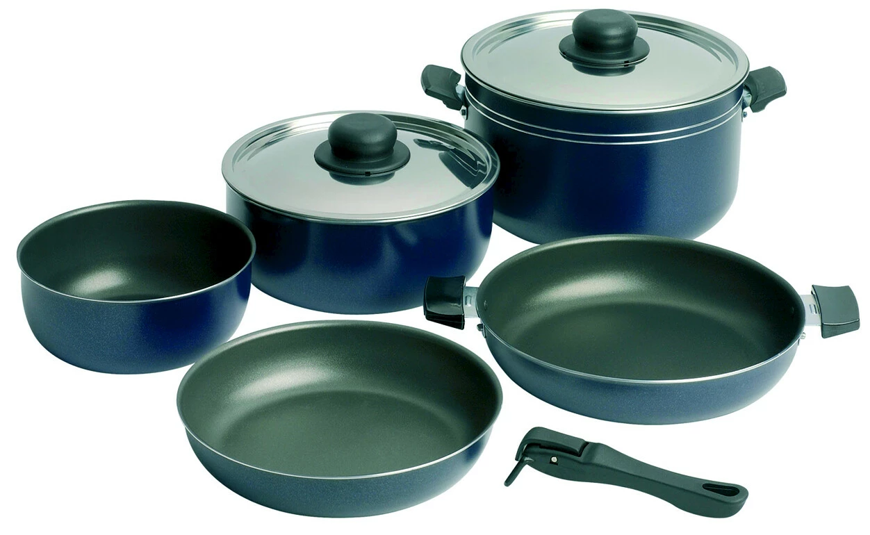 Gloednieuw π€© Flash-uitverkoop π Campingaz Camping Crockery Set 9-Piece, Blauw βοΈ β¨