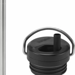 Korting ✔️ Begroting ✨ Klean Kanteen Flip Top Straw Cap For TKWide, Zwart 🤩 😀