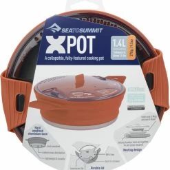 Beste Verkoop 🎁 Kopen ⭐ Sea To Summit X-Pot 1.4l, Rood 😍 🎁 -Wildo OCYs winkel sea to summit x pot 14l rust 3